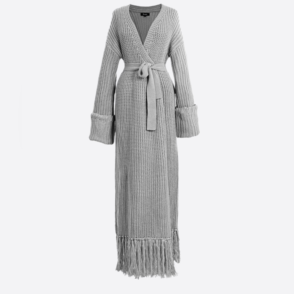Hanifa Miya Knit Dress - Heather Grey